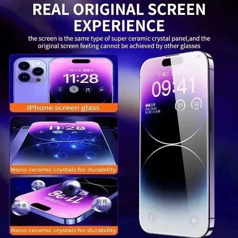Privacy Screen Protector Anti-Spy 3Pcs for iPhone 11–16 Pro Max