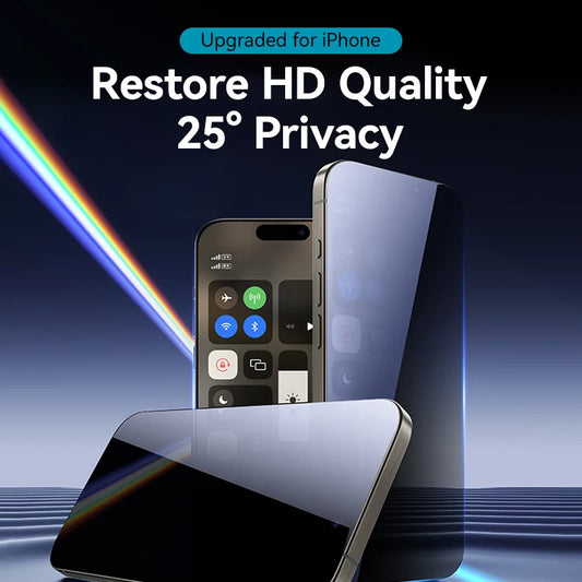 2PCS Apex anti spy Privacy Glass protecter