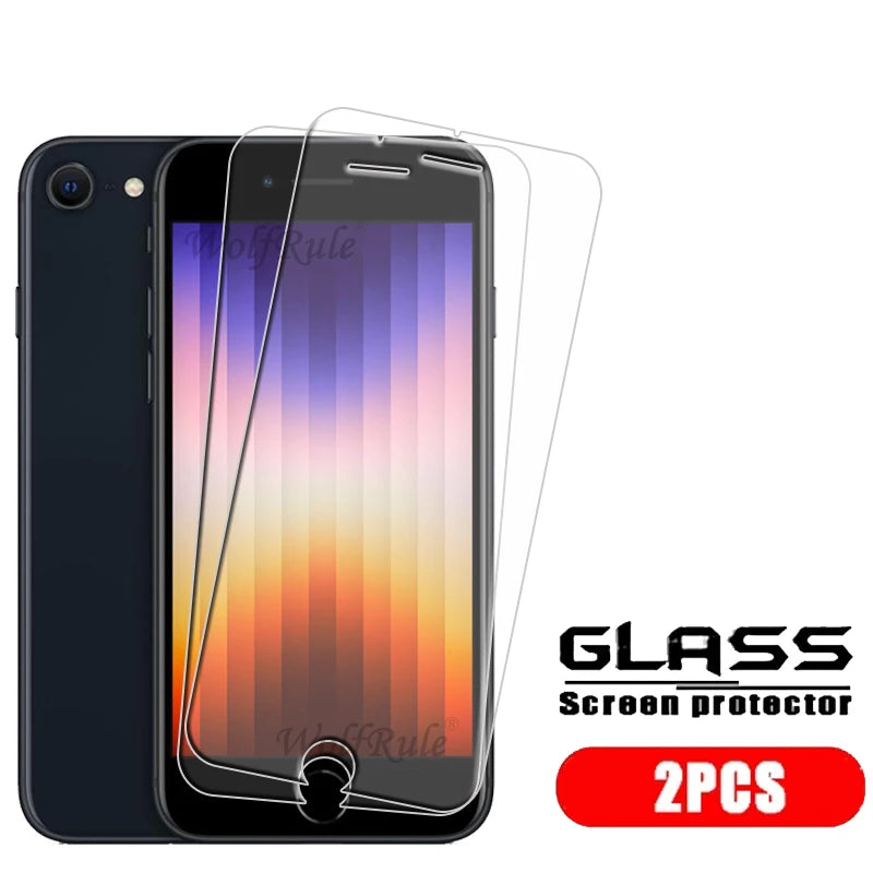4-Pack Tempered Glass Screen Protector for iPhone SE (2020/2022) — 7/8 Plus,