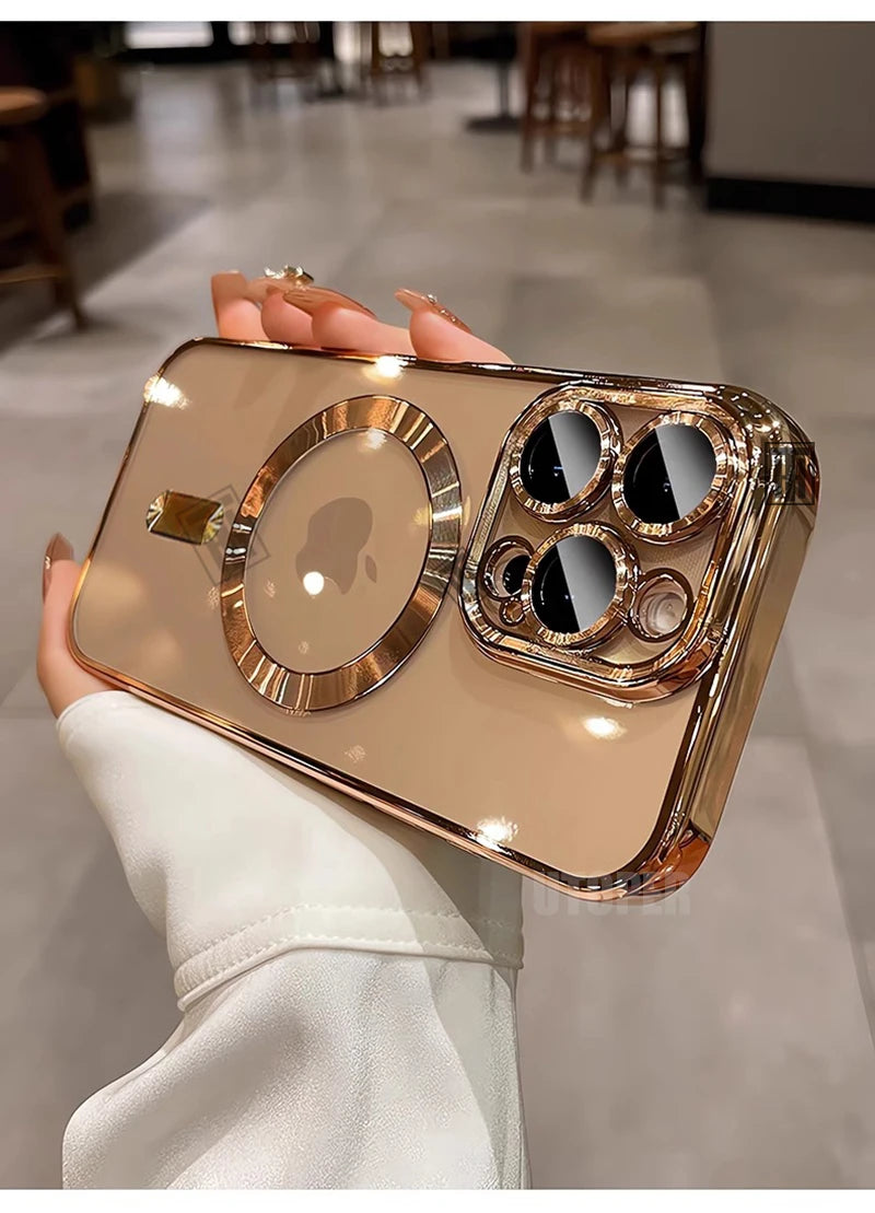 Desert Gold Case For iPhone with Lens Protecter