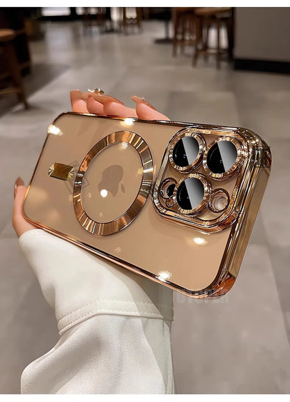 Desert Gold Case For iPhone with Lens Protecter