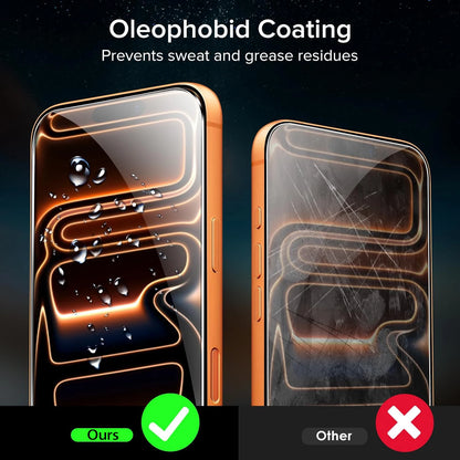 2-Pack Tempered Glass Screen Protector for iPhone 17 Pro/Pro Max – Air