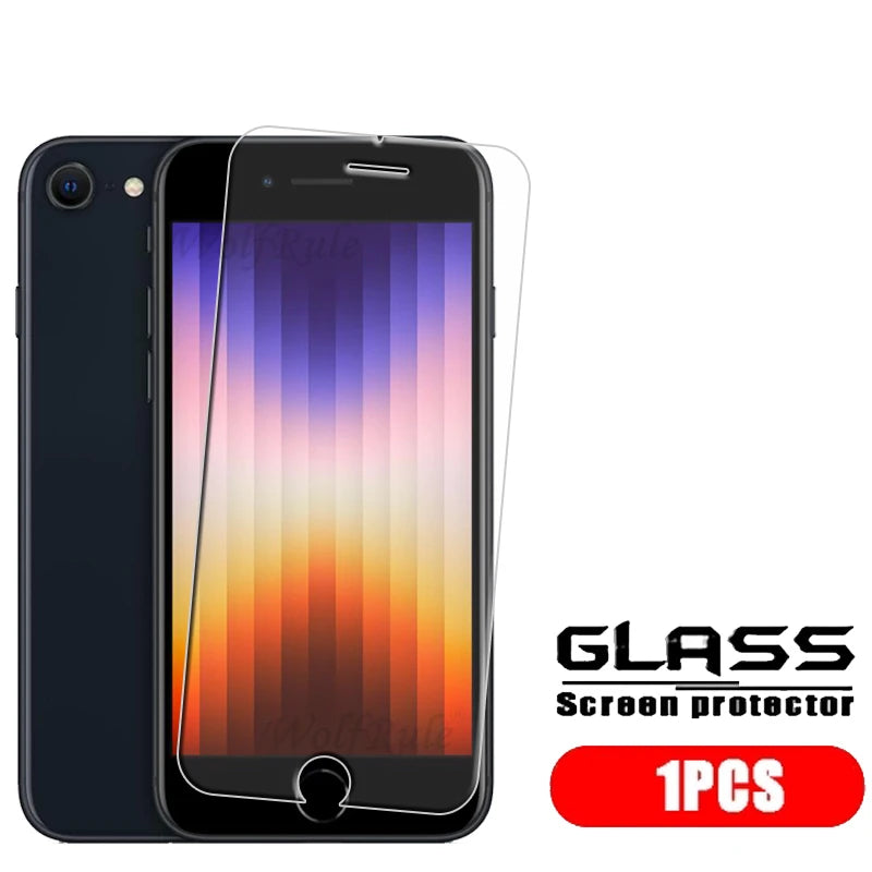 4-Pack Tempered Glass Screen Protector for iPhone SE (2020/2022) — 7/8 Plus,