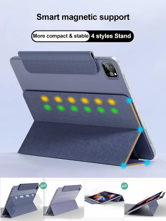 Smart Folio for iPad 10th Generation Case A16 M2 M3 Air 11 iPad Air 5 Case M4 Pro 13 12.9 11 6th 4th Funda magnetically capa