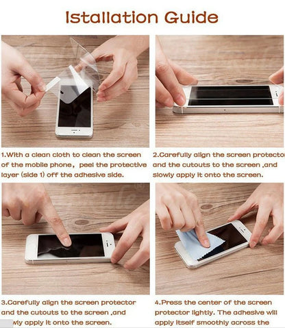 4-Pack Tempered Glass Screen Protector for iPhone SE (2020/2022) — 7/8 Plus,
