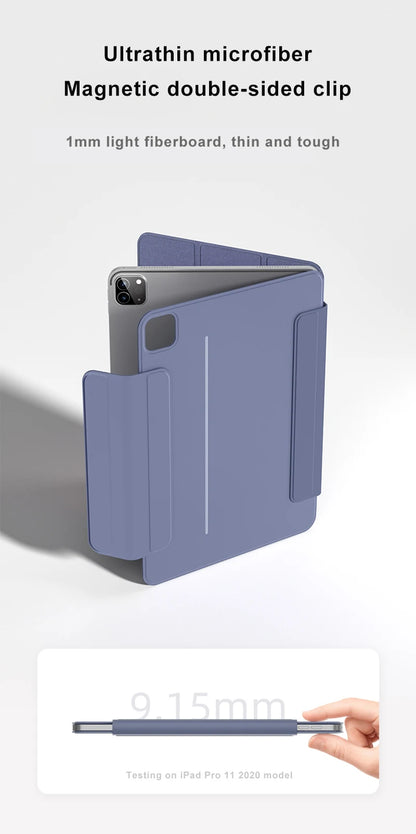 Smart Folio for iPad 10th Generation Case A16 M2 M3 Air 11 iPad Air 5 Case M4 Pro 13 12.9 11 6th 4th Funda magnetically capa