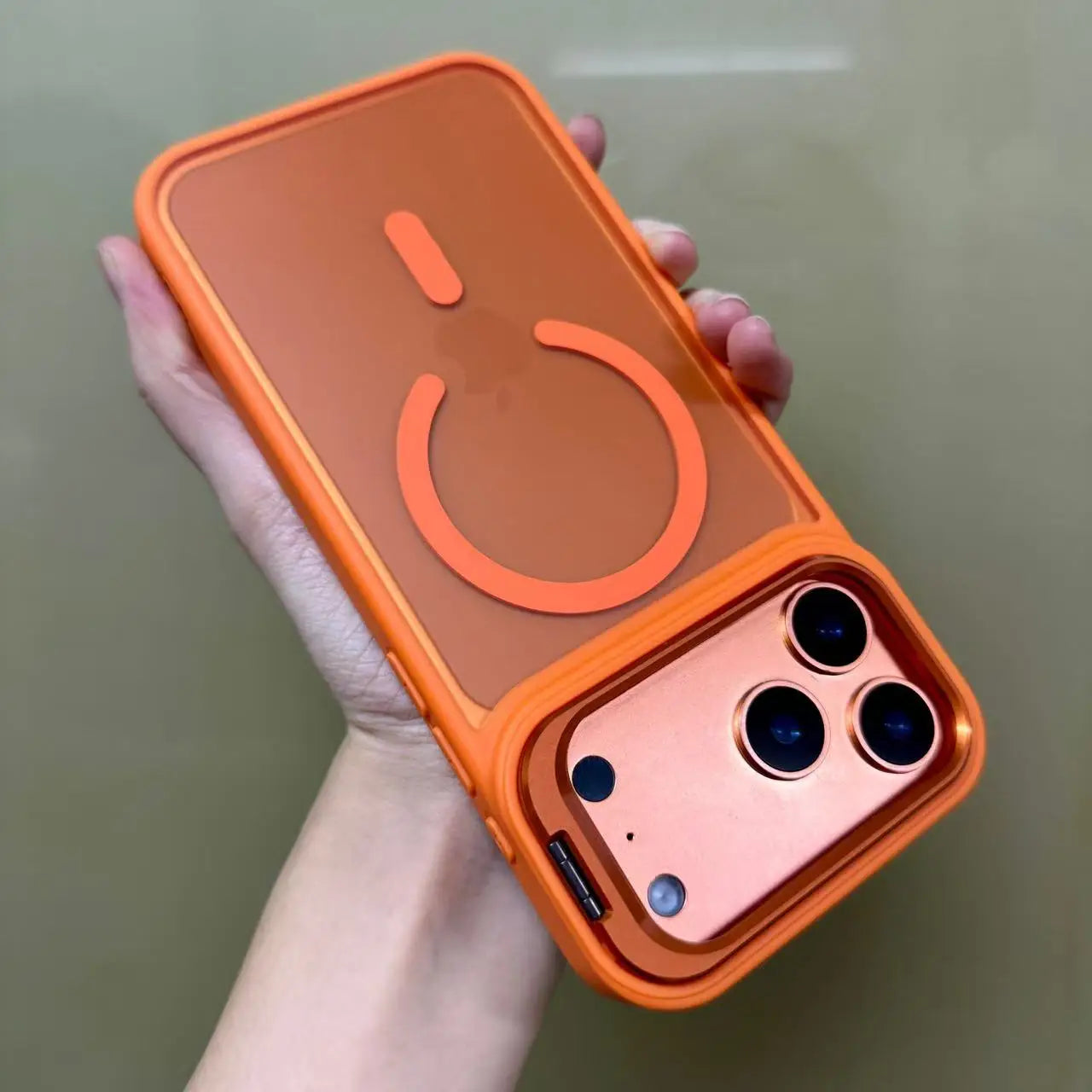 New Frosted Matte Translucent Magnetic Case For iPhone 17 17Pro 17Air 17 Pro Max Metal Bracket For Magsafe Wireless Charge Cover