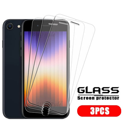 4-Pack Tempered Glass Screen Protector for iPhone SE (2020/2022) — 7/8 Plus,