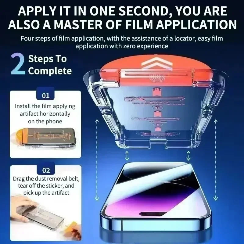 Privacy Screen Protector Anti-Spy  3Pcs for iPhone 11–16 Pro Max