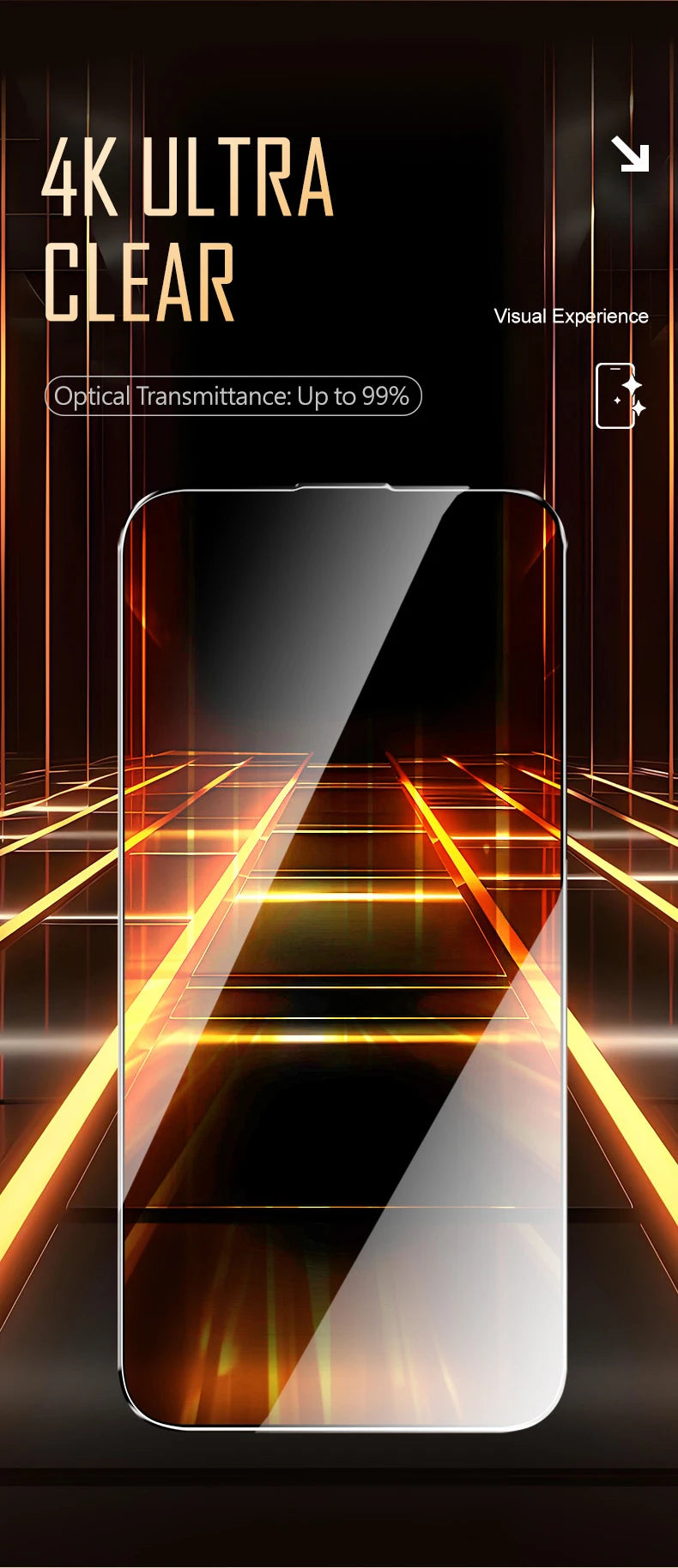 HD Tempered Glass For iPhone 17 Air Pro Max, Dust Free Easy Installation Screen Protector, Bubble Free, Easy Installation