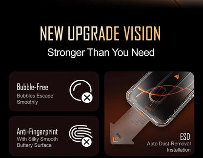 HD Tempered Glass For iPhone 17 Air Pro Max, Dust Free Easy Installation Screen Protector, Bubble Free, Easy Installation
