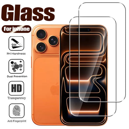 2-Pack Tempered Glass Screen Protector for iPhone 17 Pro/Pro Max – Air