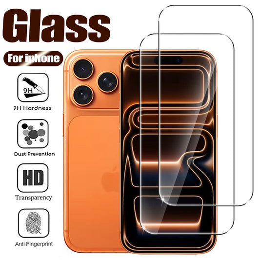 2-Pack Tempered Glass Screen Protector for iPhone 17 Pro/Pro Max – Air