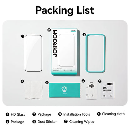 Joyroom Full-Screen HD Tempered Glass Protector for iPhone 11–16 Pro Max