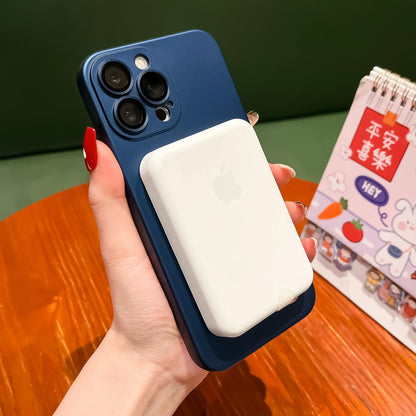 Luxury Magsafe wireless charging case with lens