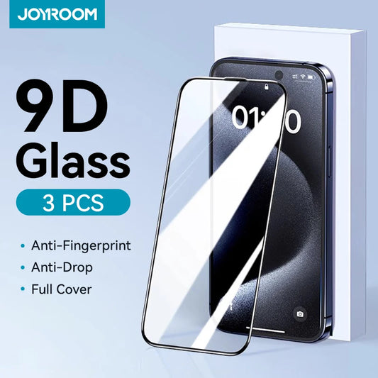 Joyroom Full-Screen HD Tempered Glass Protector for iPhone 11–16 Pro Max