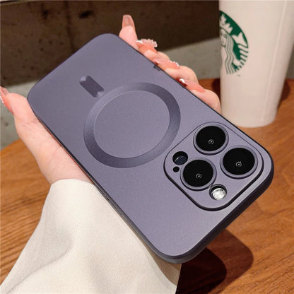 Luxury Magsafe wireless charging case with lens