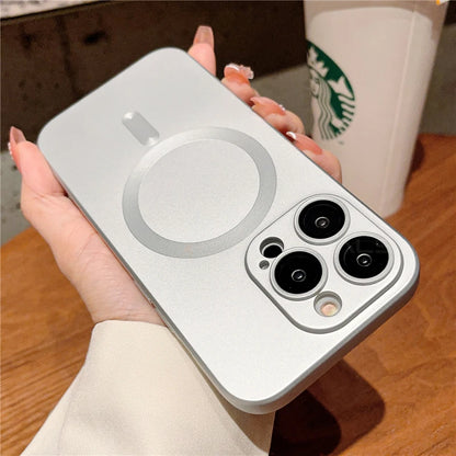 Luxury Magsafe wireless charging case with lens